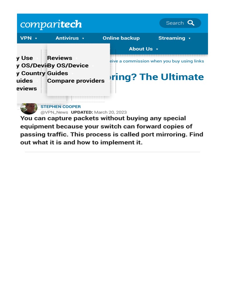 What is Port Mirroring and Why is it Useful Fully Explained PDF