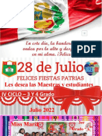 3-4 Grado FIESTAS PATRIAS