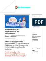 Administração de Medicamentos Via Endovenosa - Sou Enfermagem