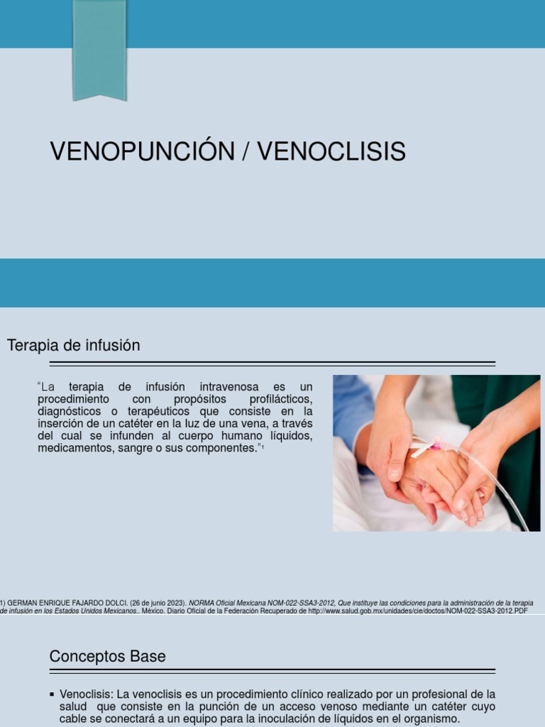 Venopunción 1 | PDF | Terapia intravenosa | Enfermedades y trastornos