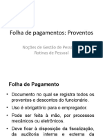 Proventos Da Folha Pagamentos