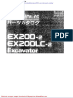 Hitachi Ex200 2 Excavator Parts Catalog