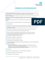 Document - Evidence of Professional Practice Checklist