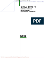 Iveco Daily Euto 4 Repair Manual Mechanical Electric and Electronic 2006 2009