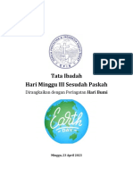 TIHM III Ses. Paskah Dirangkaikan Peringatan Hari Bumi - 23 April 2023