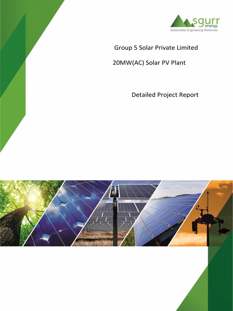 20MW Solar PV Plant Project Report | PDF | Photovoltaics | Photovoltaic ...