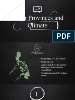 Major Provinces and Climate