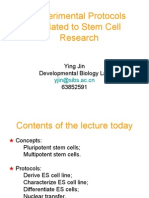 Lecture For Graduate Students 2004 Stem Cell Protocols 1