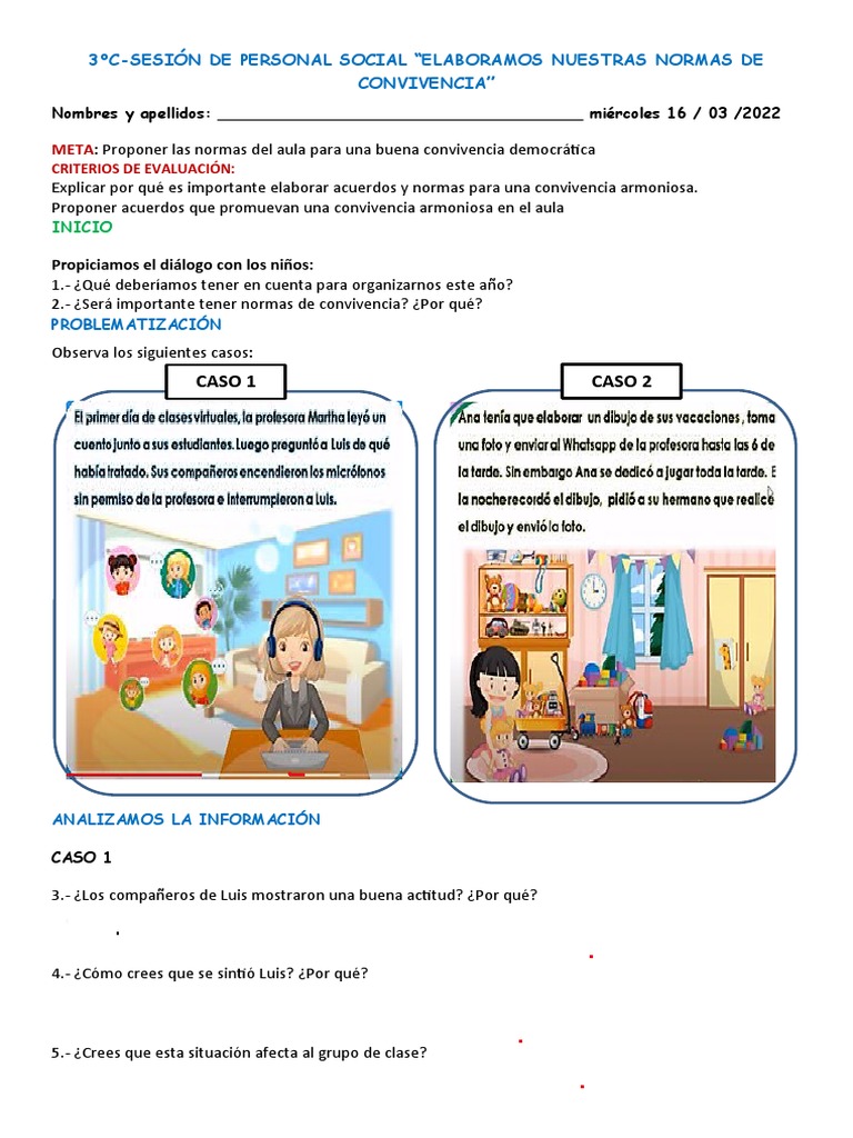 Normas de Convivencia en el Aula | PDF | Crecimiento personal y profesional