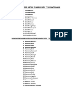 Data Distrik Di Kabupaten Teluk Wondama