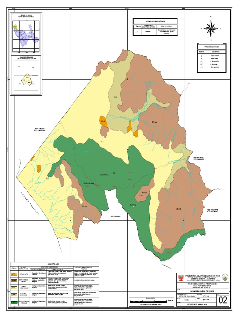 EDZ CHEPEN E. Mapa 02 Geomorfologico y Riesgos | PDF
