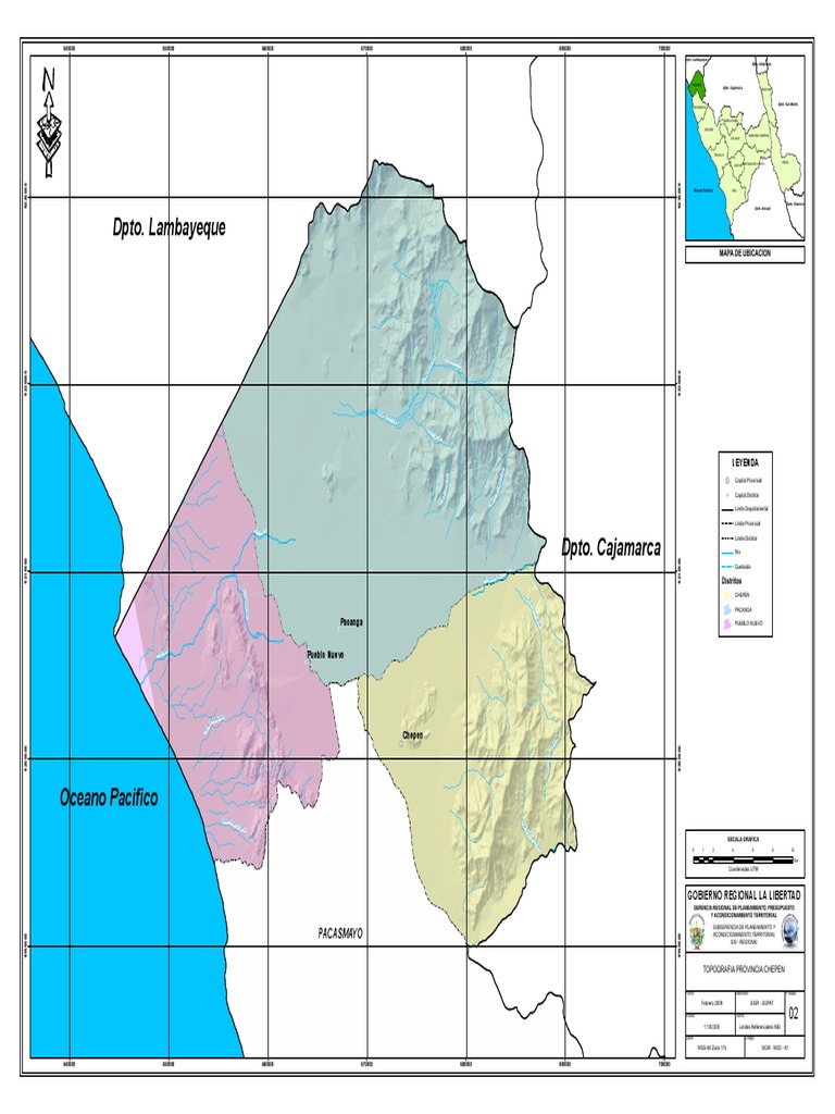 Mapa Topográfico de Chepén y Pacasmayo | PDF