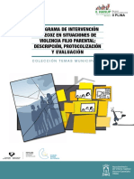 Programa de Intervención Precoz en Situaciones de Violencia Filio Parental: Descripción, Protocolización Y Evaluación