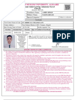 Aligarh Muslim University, Aligarh: Provisional Admit Card For Admission Test of Class IX