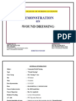 Demostration of Wound Dressing