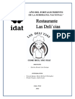 Gestión de Procesos - Trabajo Final - Creación de Una Empresa Ficticia - Restaurante Las Delicias Ver 4.0