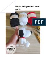 Snoopy Perro Amigurumi PDF Patron Gratis