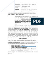 Solicito Se Apruebe La Liquidación y Se Le Requiera Al Obligado.