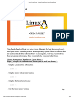 Linux Cheat Sheet - Simple Cheat Sheet - Linux Cheat Sheets