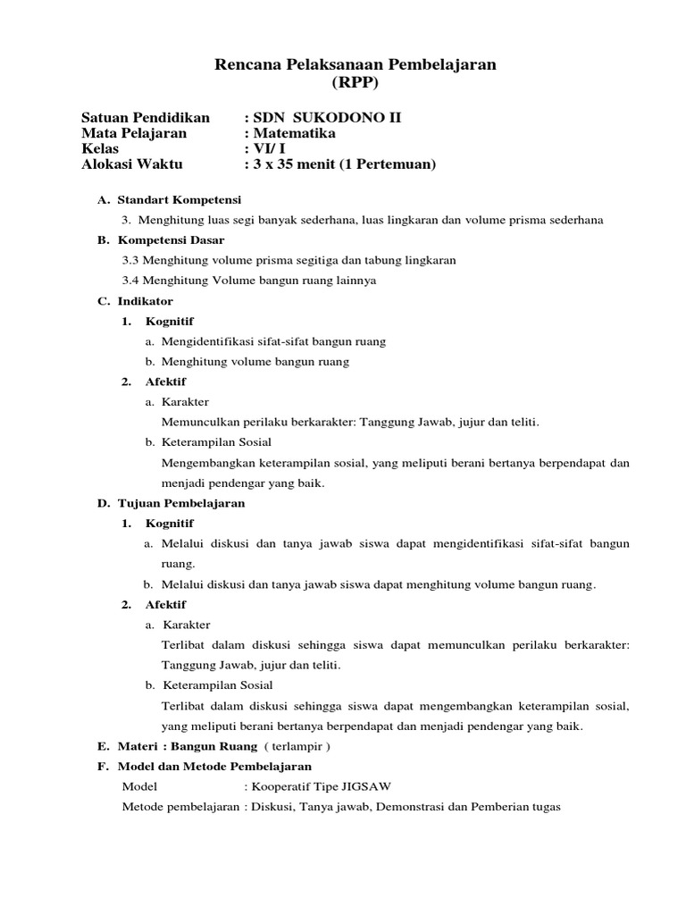 RPP MTK | PDF