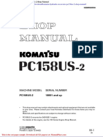 Komatsu Hydraulic Excavator Pc158us 2 Shop Manual