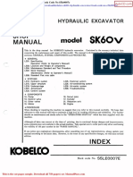 Kobelco Sk60v Hydraulic Excavator Book Code No S5le0007e