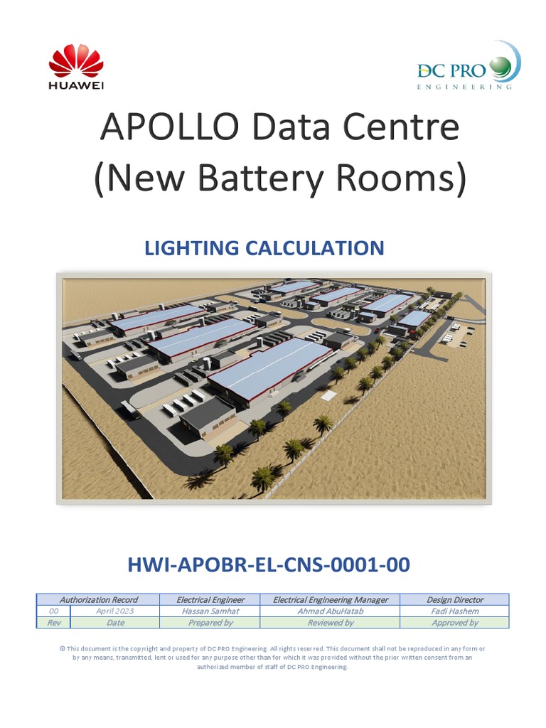 HWIAPOBRELCNS000100 Lighting Calculation PDF Lighting