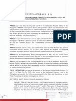 IPOPHL Memorandum Circular No. 2022-013 - Amendments To The Rules and Regulations On Inter Partes Proceedings