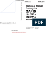 Hitachi Zaxis 210w 220w 3 Technical Manual Troubleshooting
