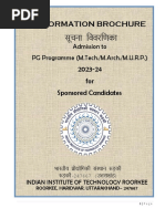 M.Tech. Sponsored Information Brochure 2023