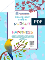 Thematic Display of Books On Pursuit of Happiness