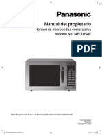 Panasonic Ne-1054f Manual de Uso