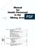 Manual For Health Personel in The Mining Areas