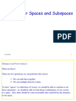 Vector Subspaces