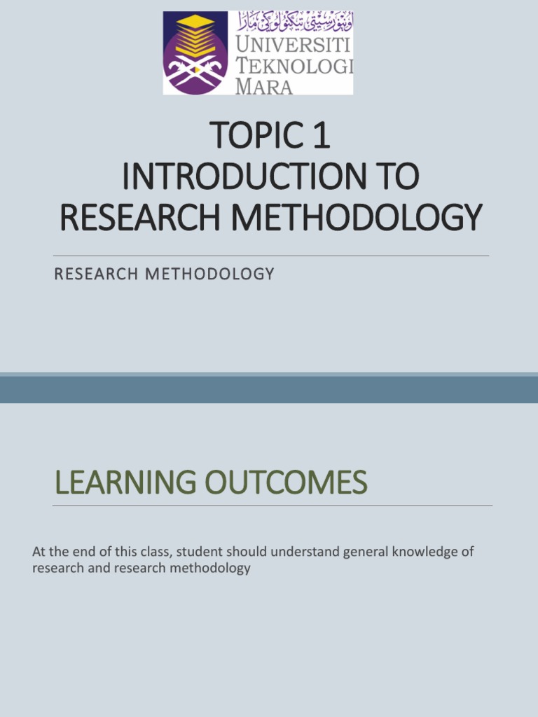 Introduction to Research Methodology | PDF | Methodology | Quantitative ...