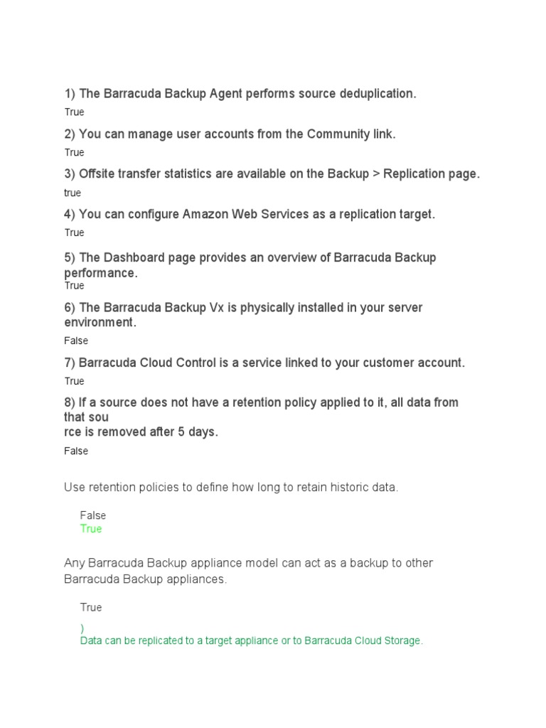Barracuda Backup Foundation PDF