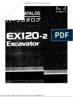 Hitachi Ex120 2 Excavator Parts Catalog