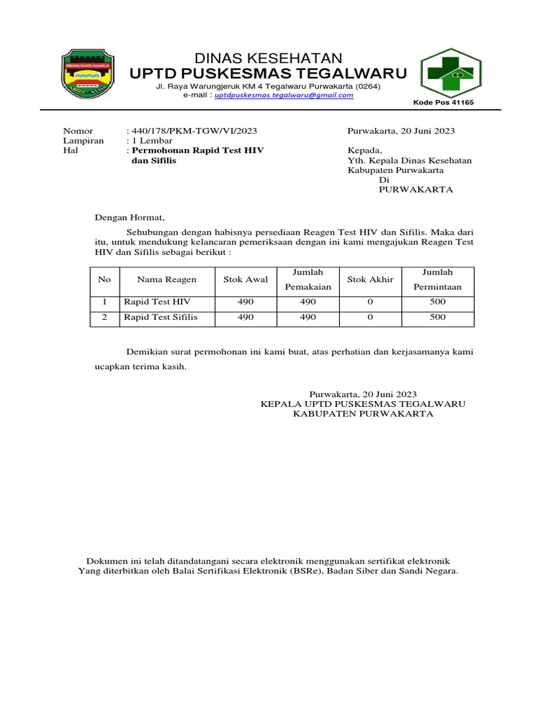 Surat Permohonan Reagen (Prog. HIV) PDF