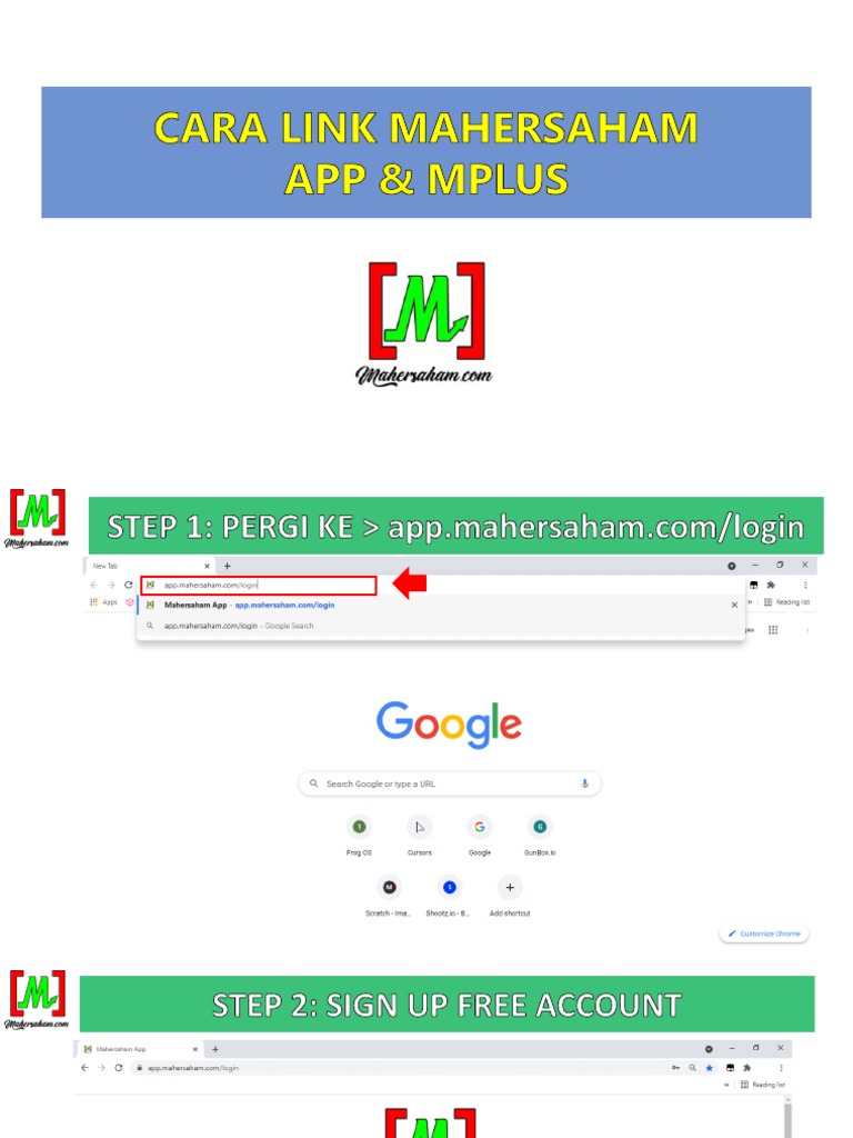 Cara Link Mahersaham App Mplus 2022 PDF