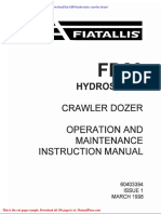 Fiat Fd80 Hydrostatic Crawler Dozer