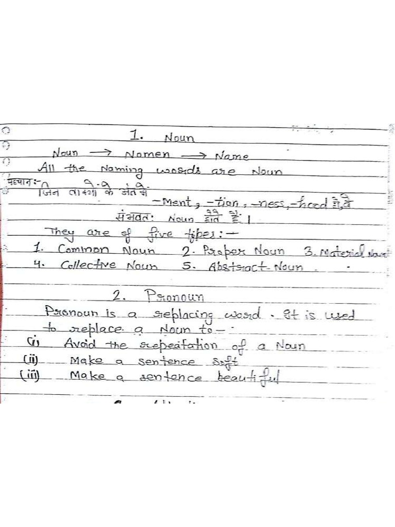 English Grammar Notes 2 | PDF