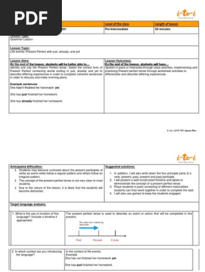 -Assignment 2 Grammar lesson plan