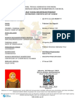 The Indonesian Health Workforce Council: Registration Certificate of Nurse