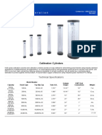 PVC Calibration Cylinder Specification