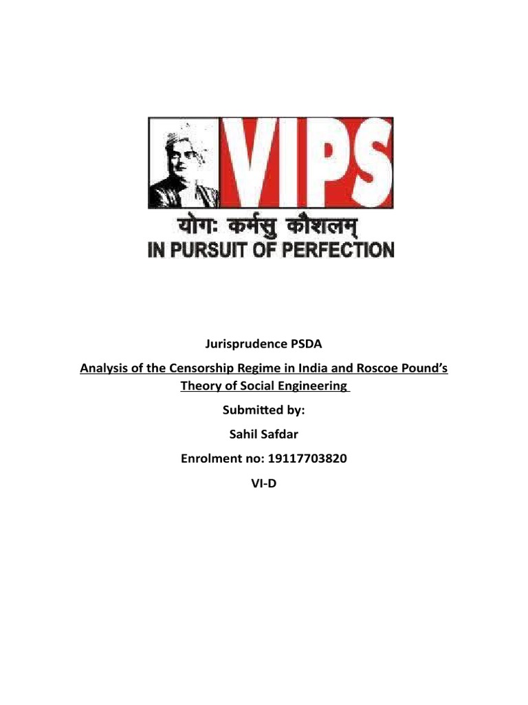 Censorship and Social Engineering PDF Censorship Jurisprudence