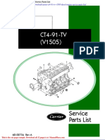 Carrier Ct4 91 TV v1505 Diesel Engine Service Parts List