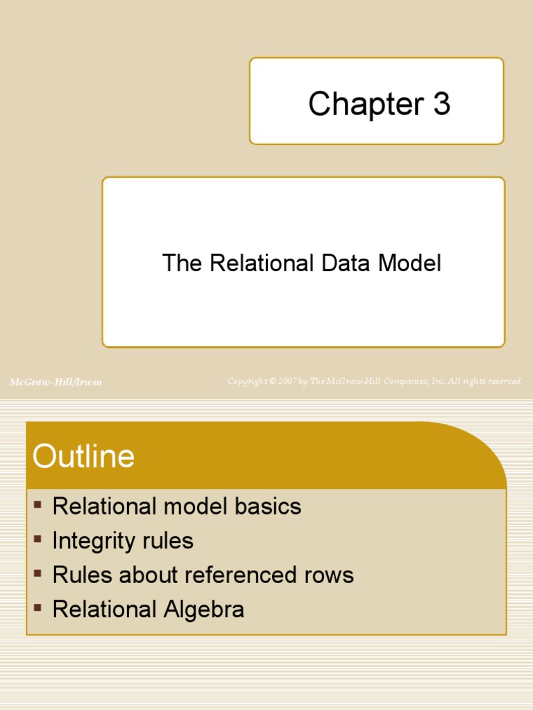 Chapter03 Relational Model Edited#1 | PDF | Relational Model ...