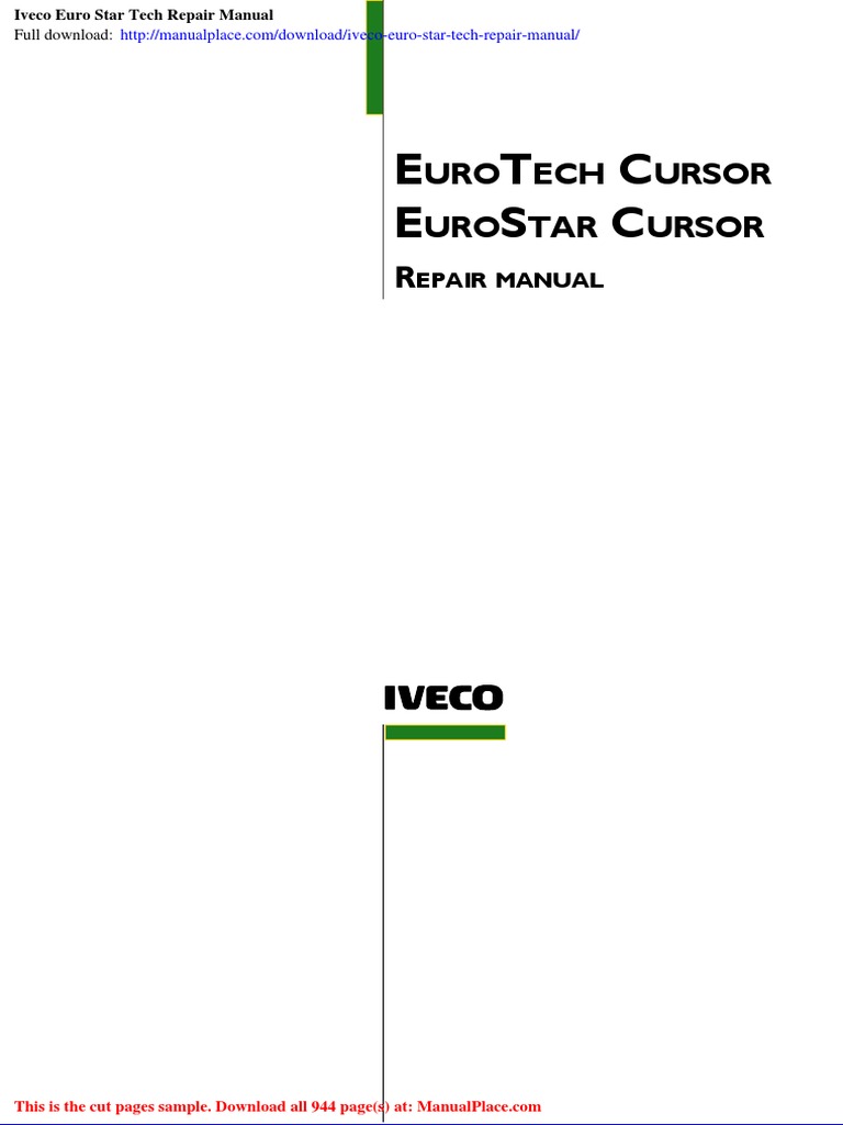 Iveco euro star tech repair manual pdf axle tractor