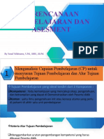 Perencanaan Pembelajaran Dan Asesment