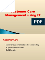 Customer Care Management Using IT